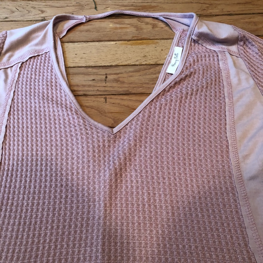PRICE DROP😯🤗Ribbed Diamond Open Back Top NWT - Picture 2 of 5